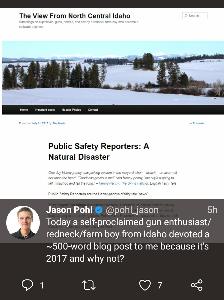 Jason Pohl posted another lie
