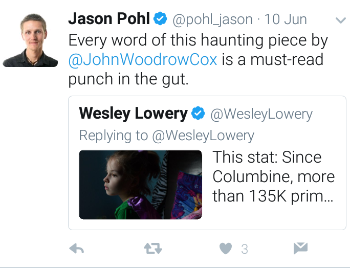 Jason Pohl's haunting Twitter post