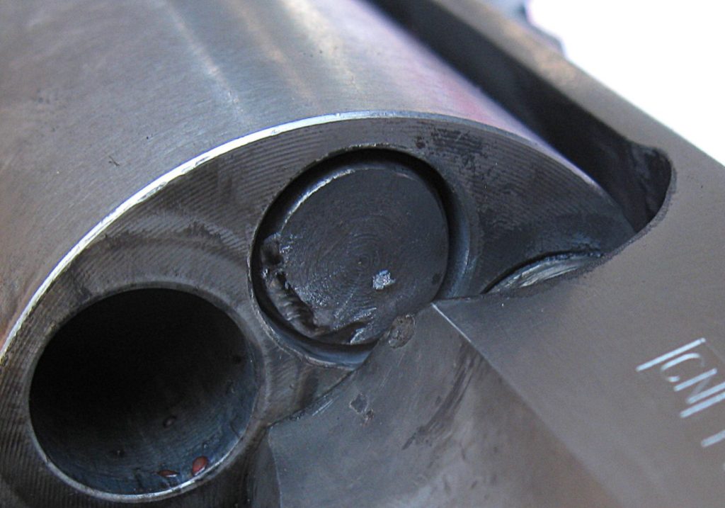 Gas cut revolver bullet