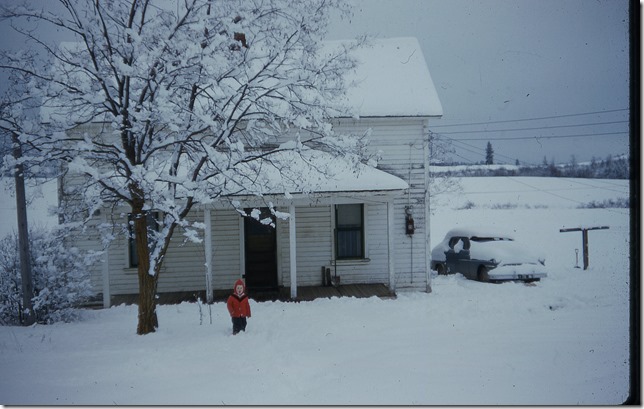 Joe at west side Wittman house winter 1958 - 1959