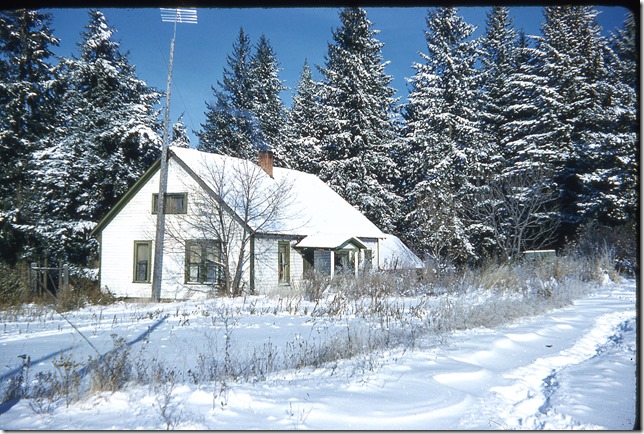 Old house in the winter time